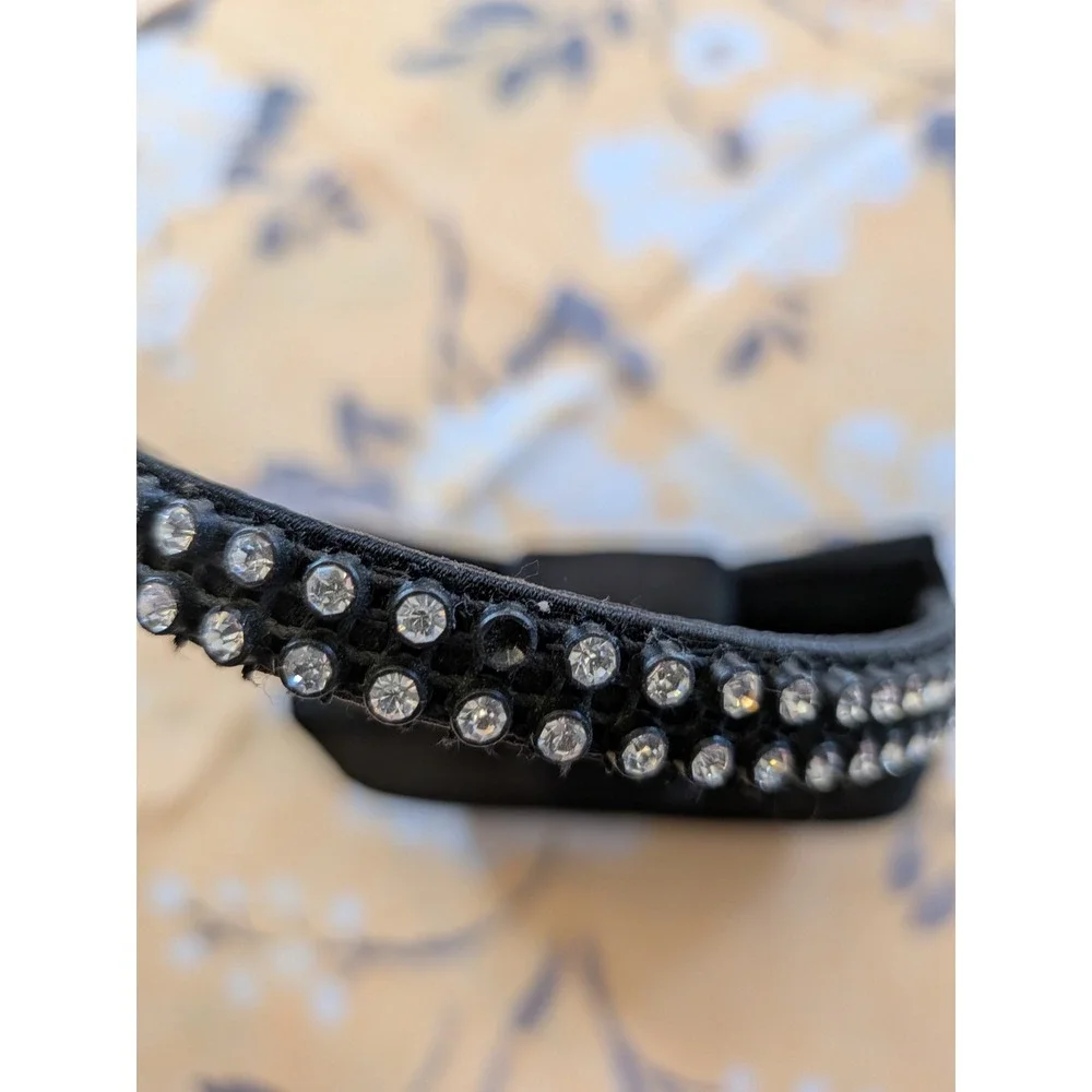 Claire's Black‎ Satin Mini Handbag Rhinestone Handle Evening Bag Formal Clutch